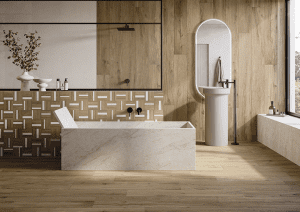 Bricola in a bathroom