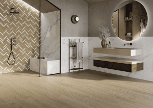 Rovere in the bathroom