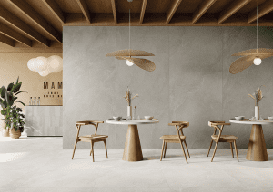 Grey in the restaurant